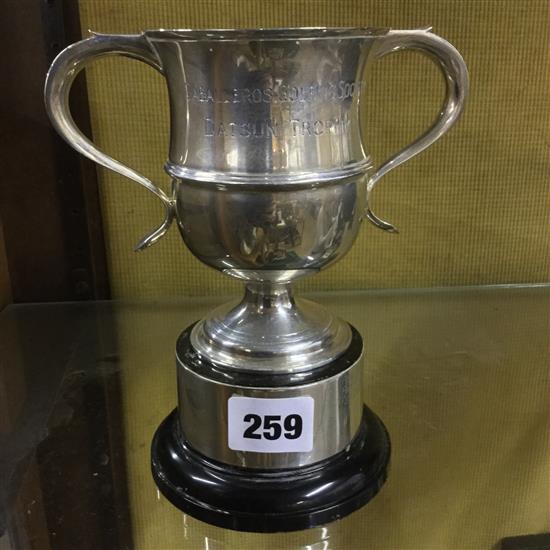 Modern silver trophy cup